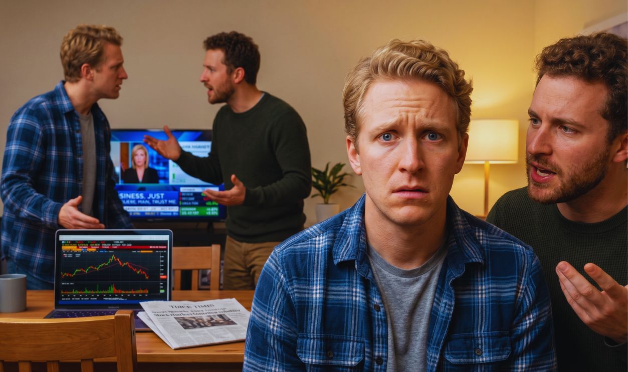 Man worried investment and stock market