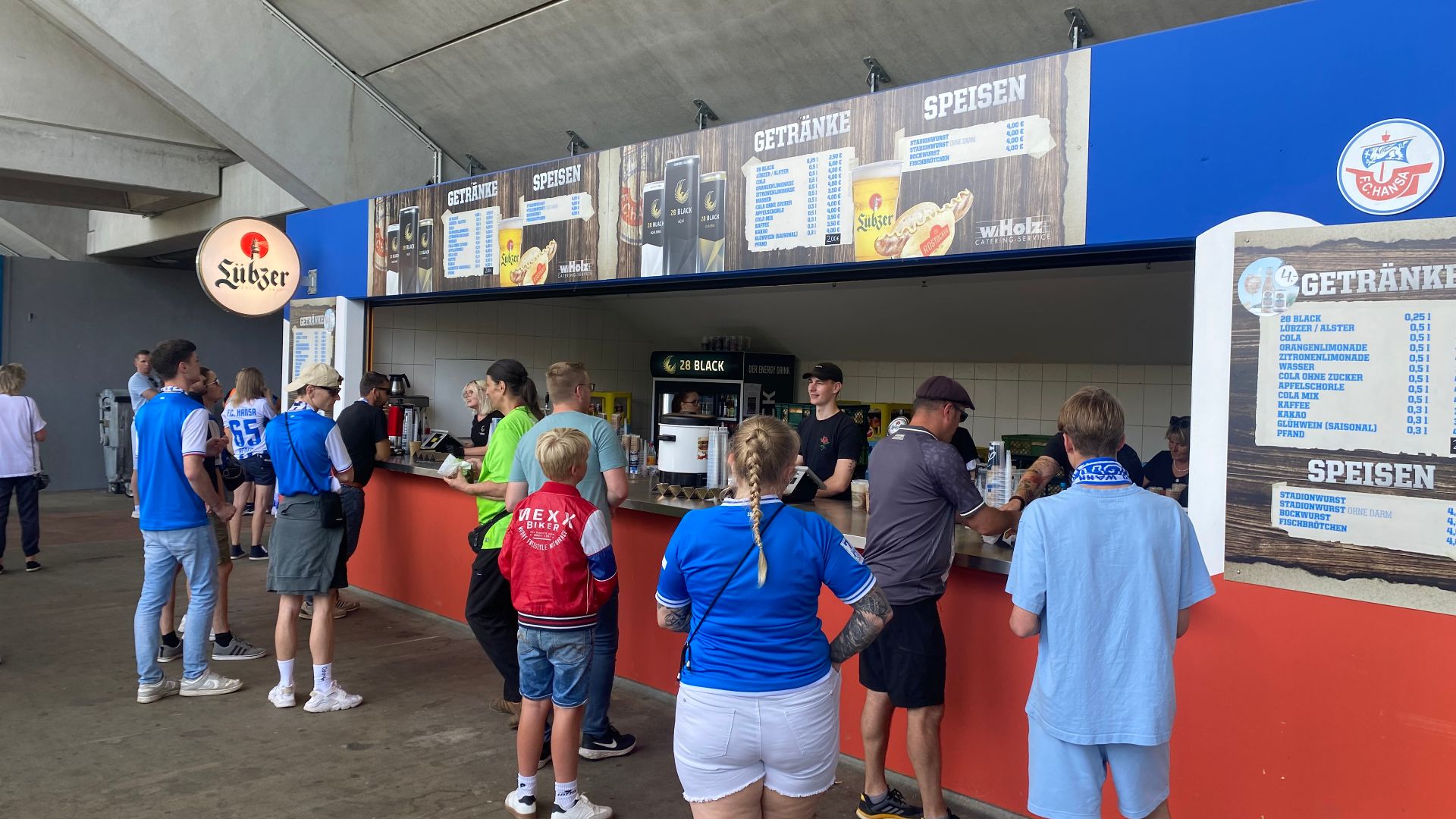 Catering-Stand Osttribüne Ostseestadion Rostock (2024)