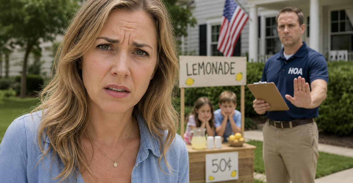HOA shutting down a lemonade stand.