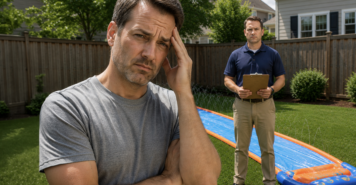 Slip and Slide HOA violation