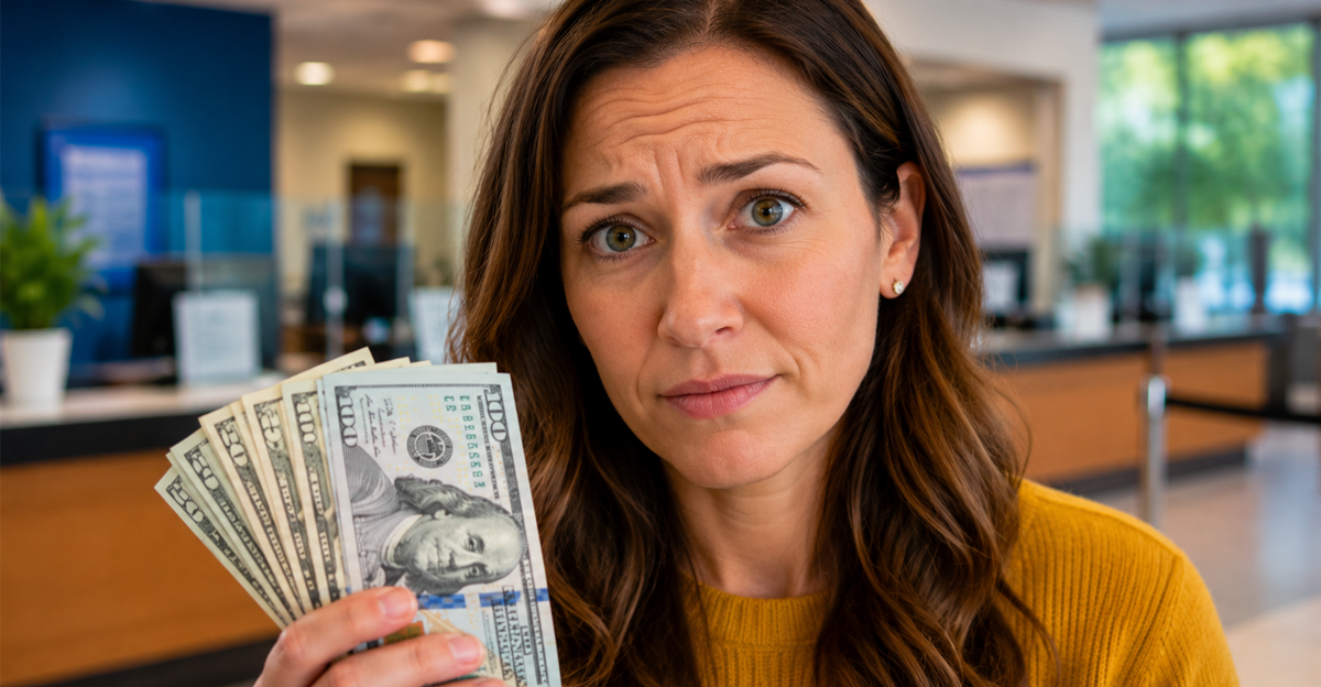 woman holding cash