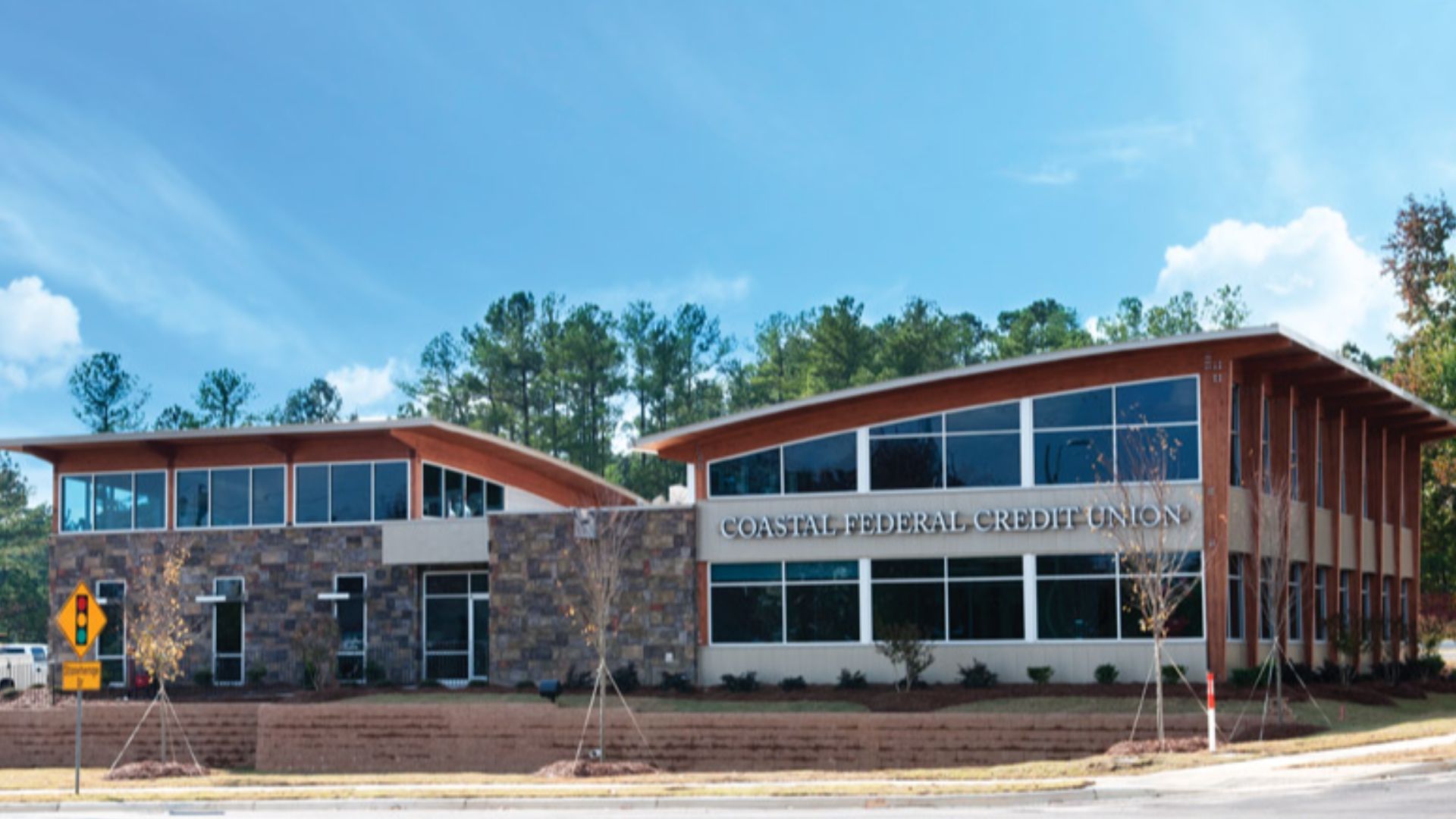 This is a Coastal Federal Credit Union branch located on Creedmoor Road in Raleigh, NC.