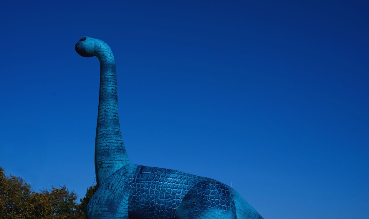 inflatable dinosaur