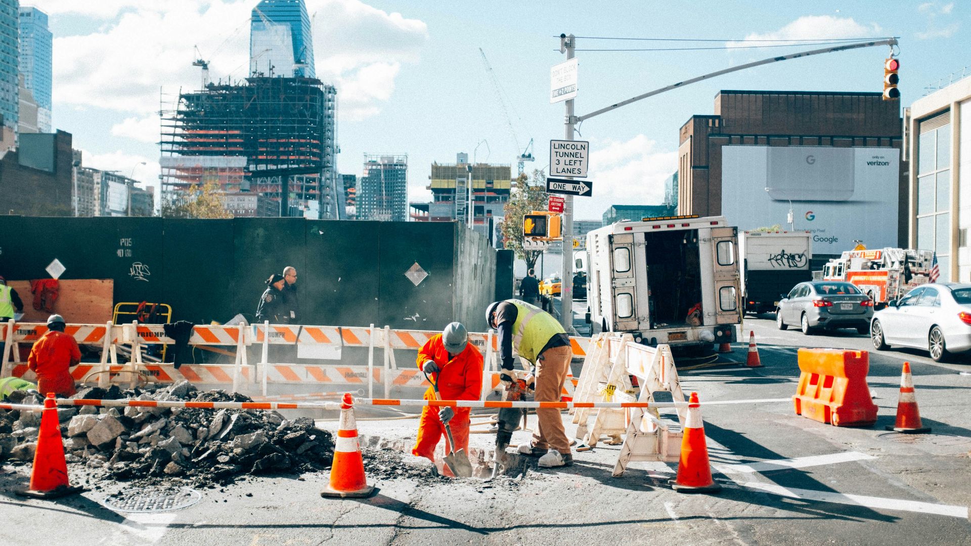 construction worker on street