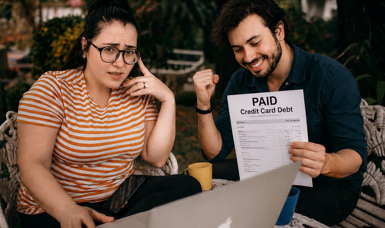 Siblings With Paid Credit Card Debt
