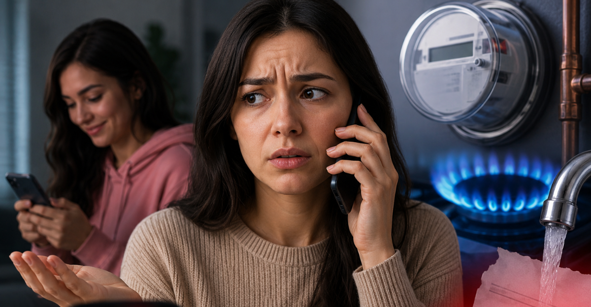 Person concerned on the phone