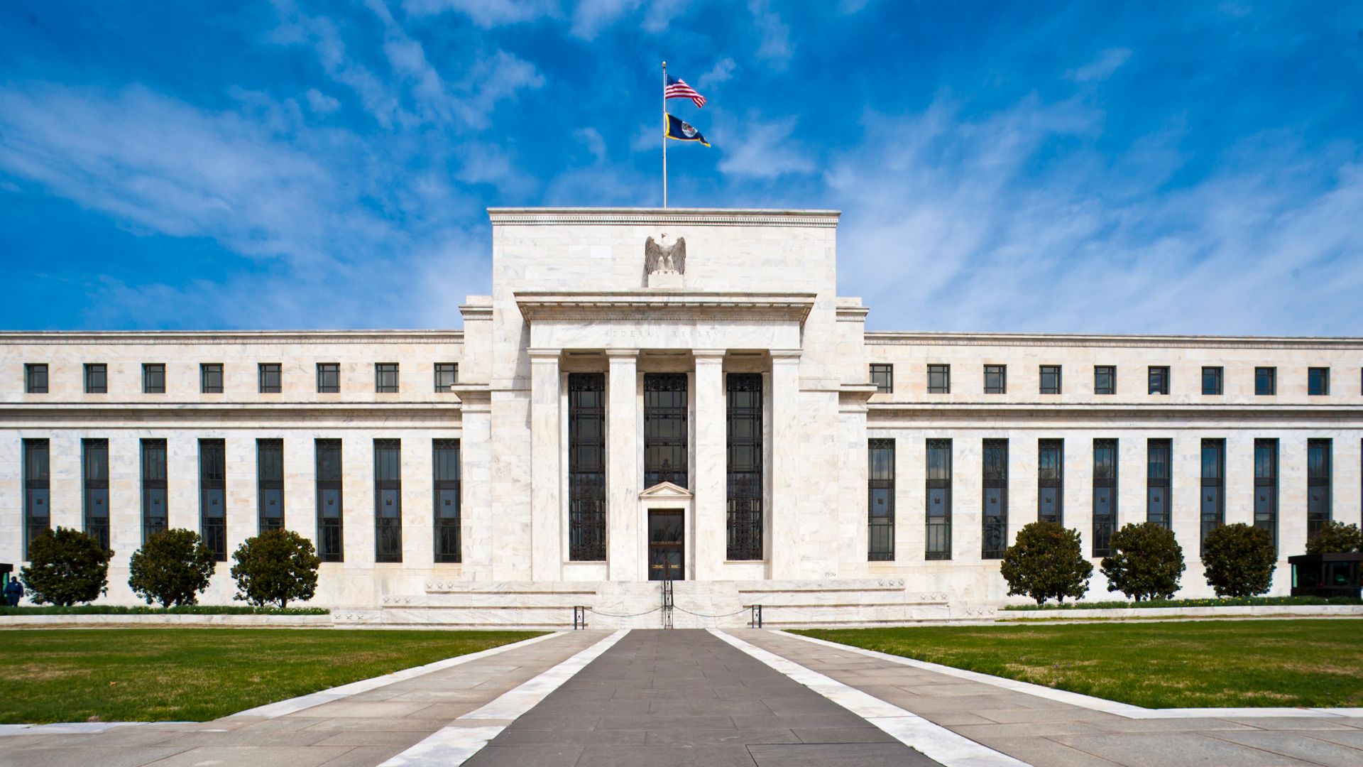 The Eccles Building of the Federal Reserve, the central banking system of the United States.