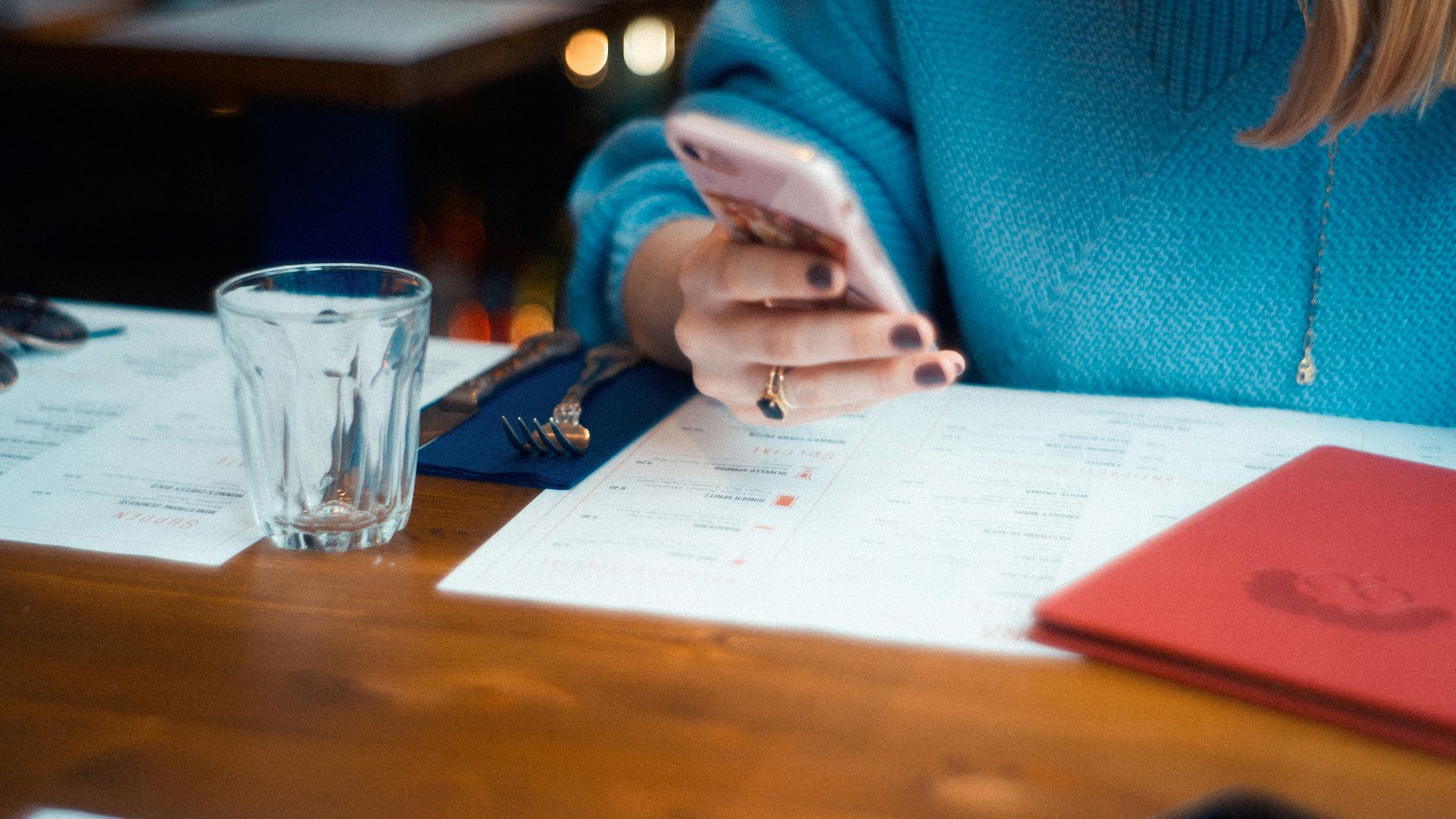 person using white smartphone