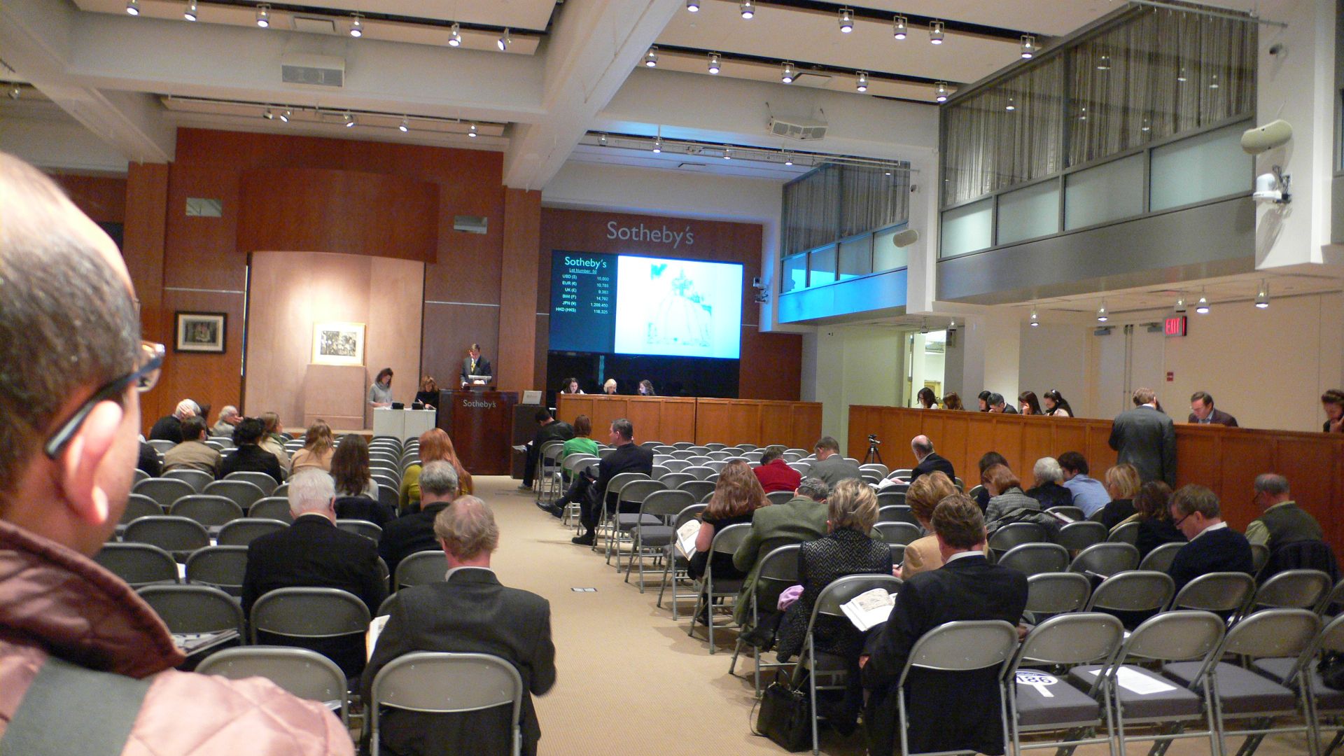 Bidders can be physically present, or bid online or over the phone.