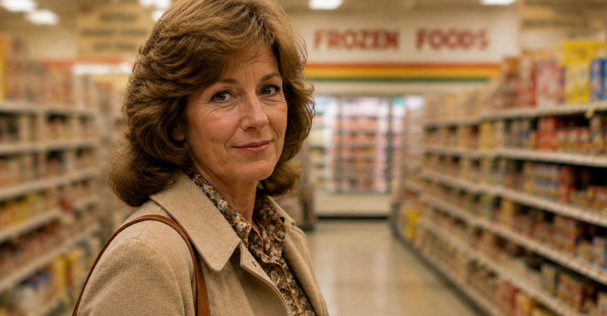 1970s Woman in Grocery Store