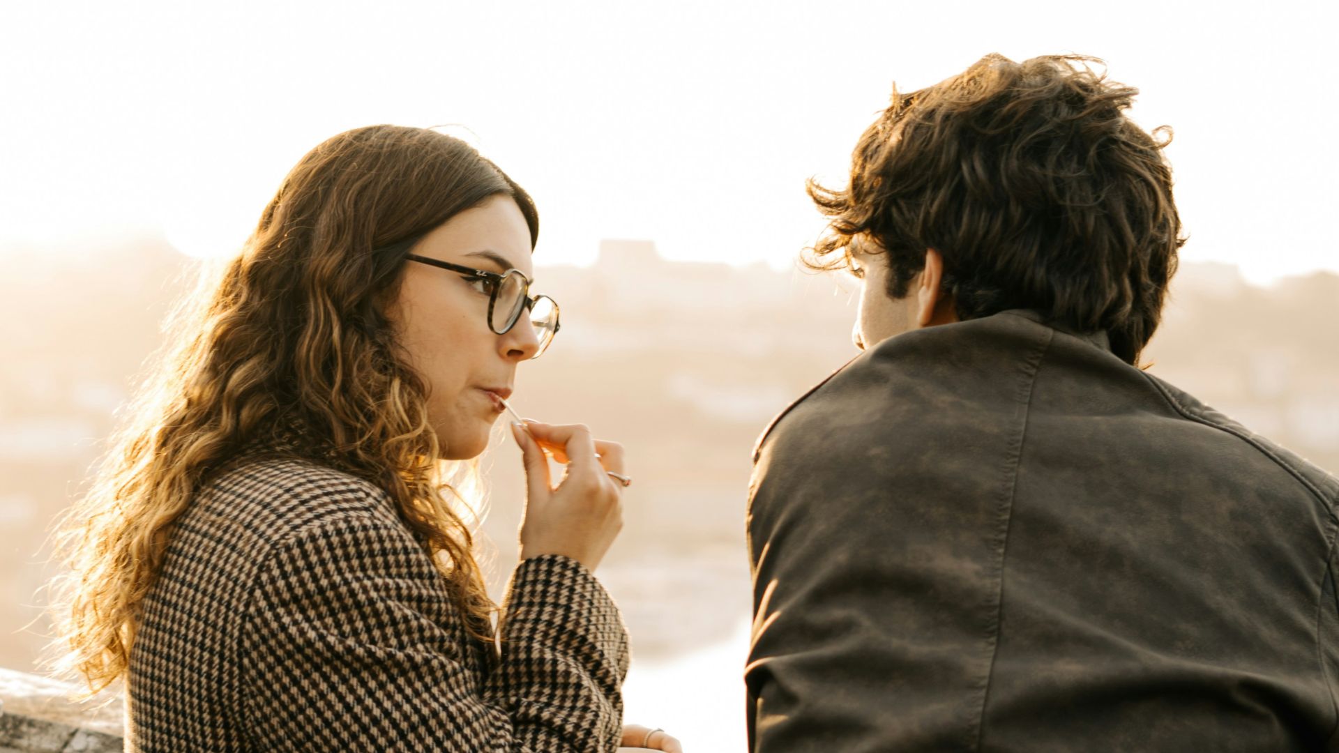 A man and a woman standing next to each other