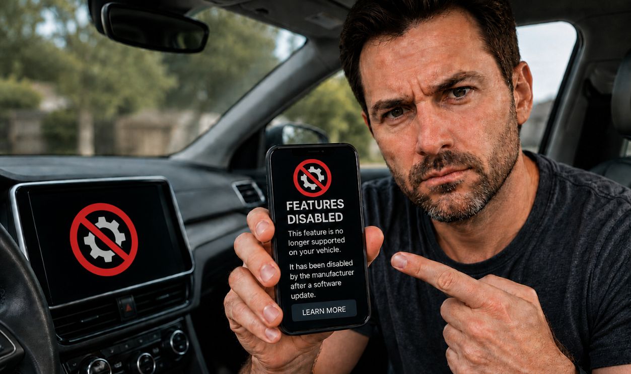 Man in car