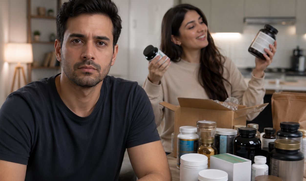 my spouse buying expensive supplements