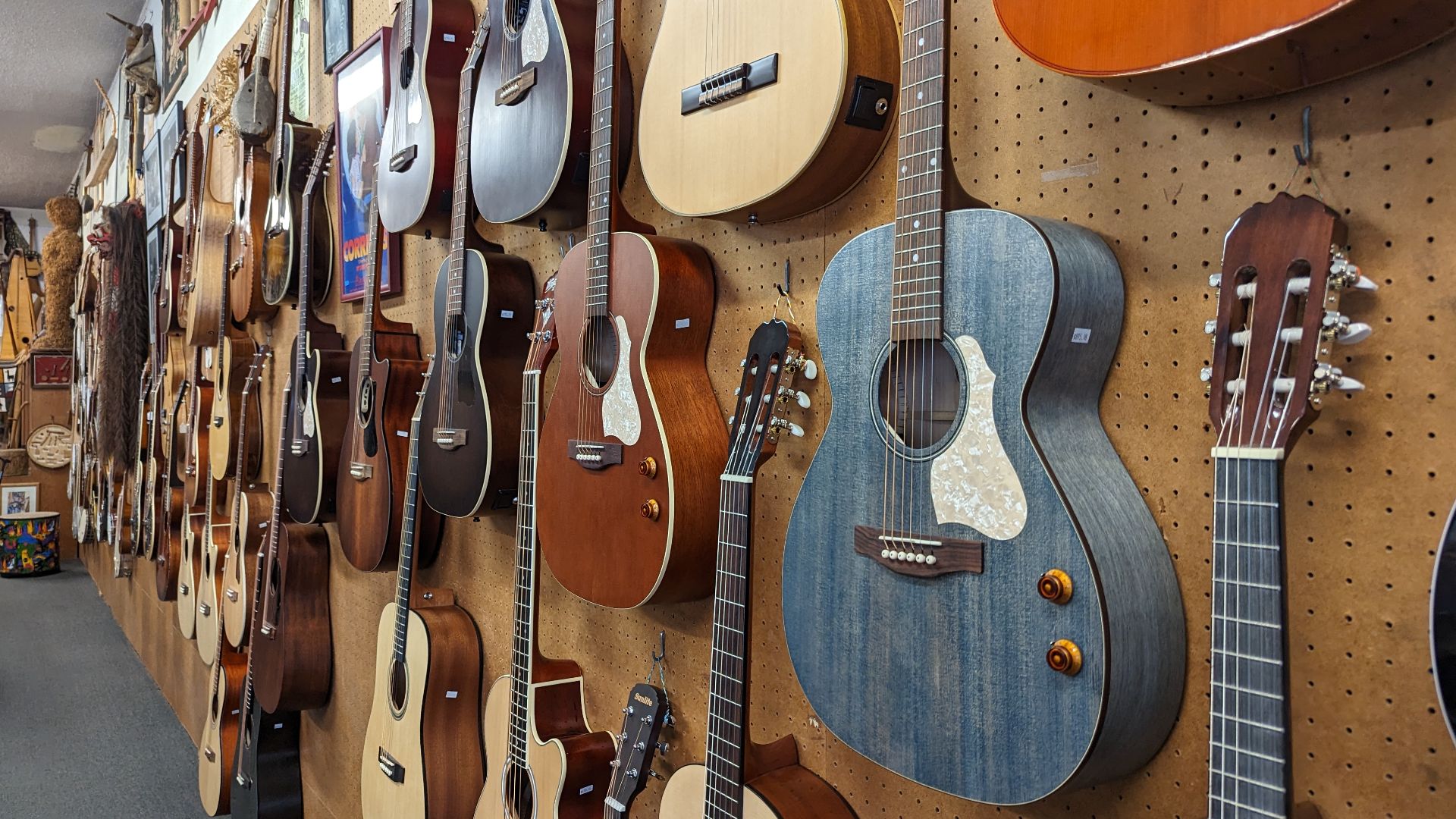 Guitars at the Claremont Folk Music Center
