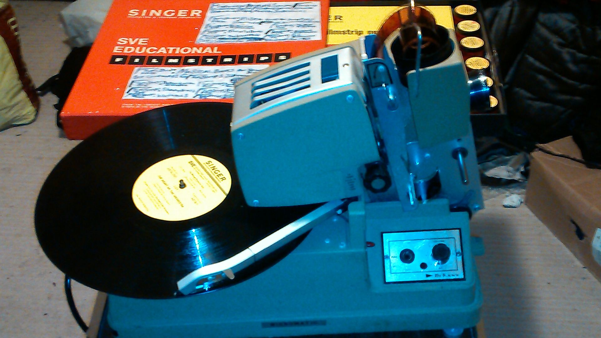 Dukane Record Automatic Filmstrip Projector