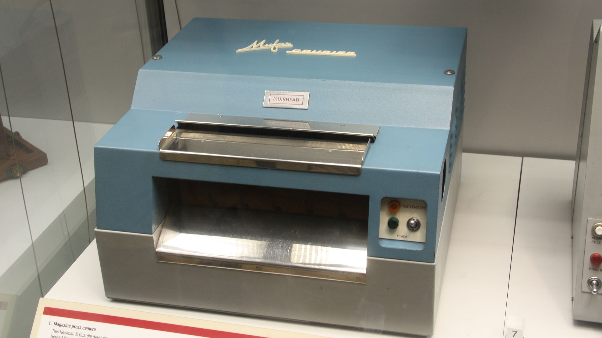 Sending half of Mufax Courier fax machine by Muirhead & Co. (1975)
