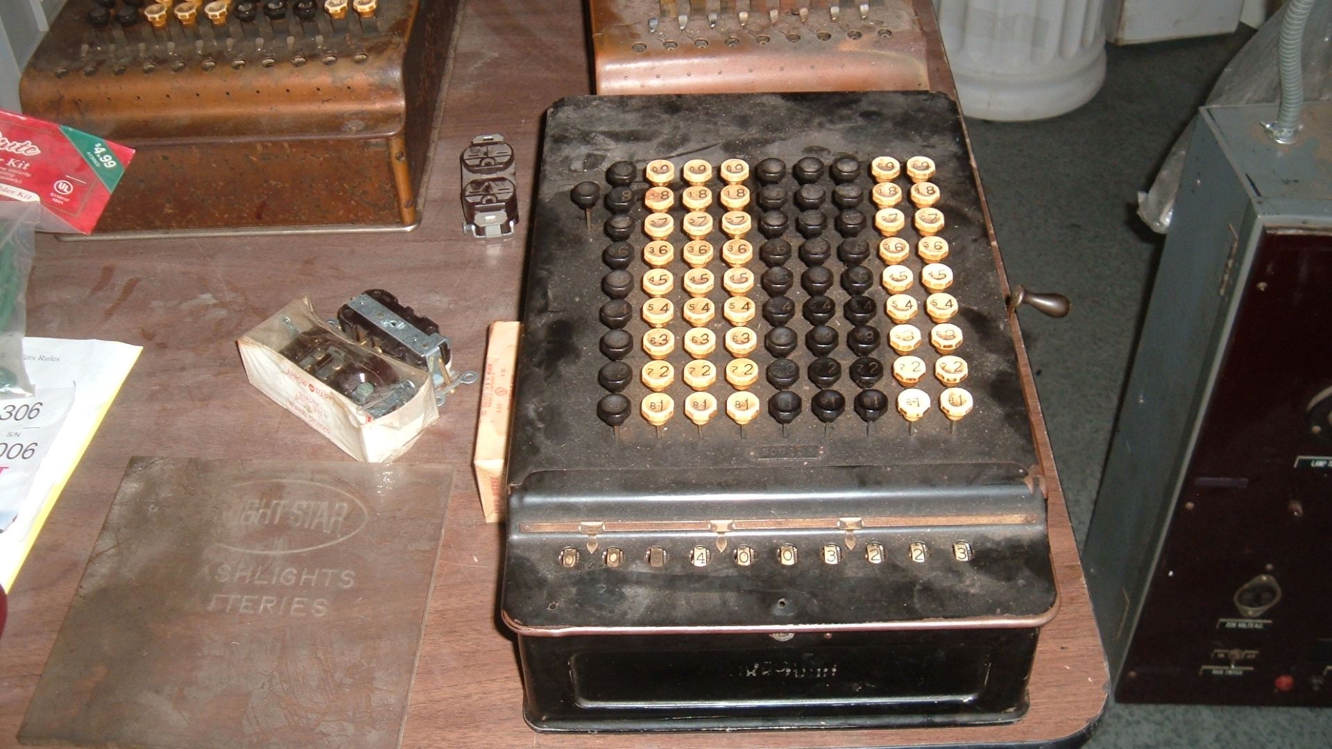 Items on display at the MIT Flea Market, held monthly from April to October on the MIT campus.
