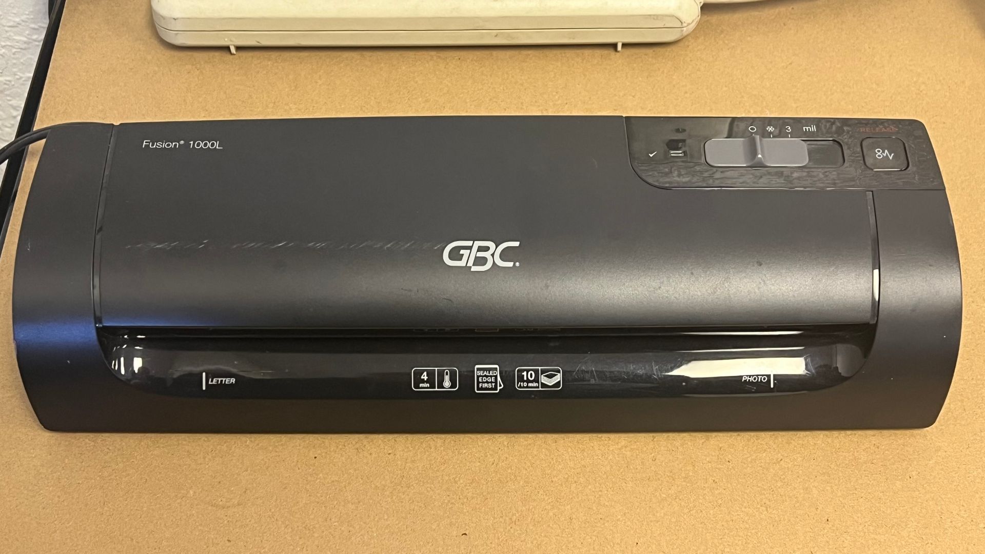 A GBC Fusion 1000L laminator.