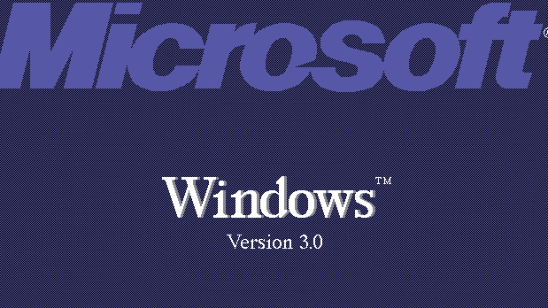 German boot screen of Windows 3.0.
