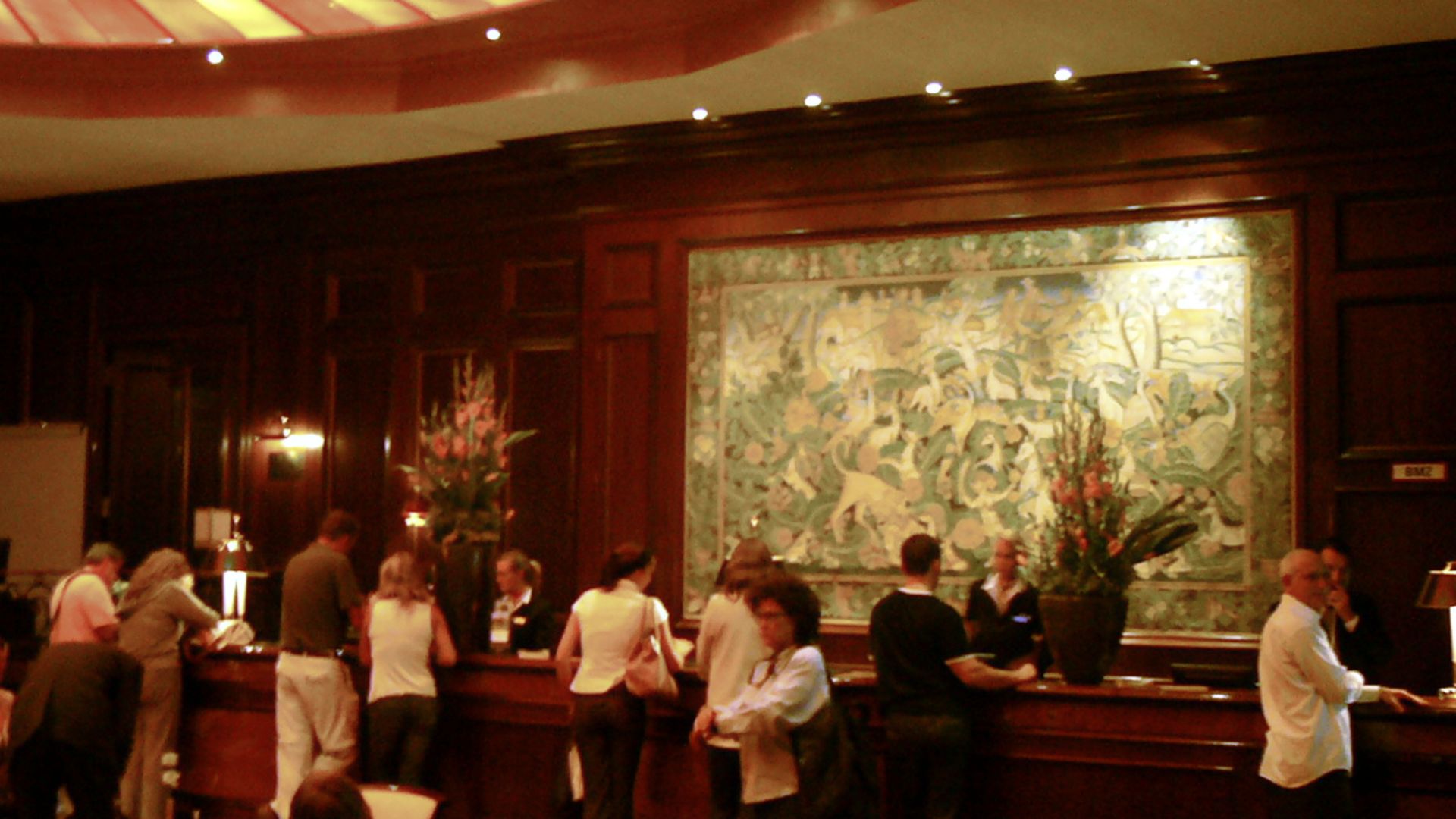 Front desk at Hotel Kempinski