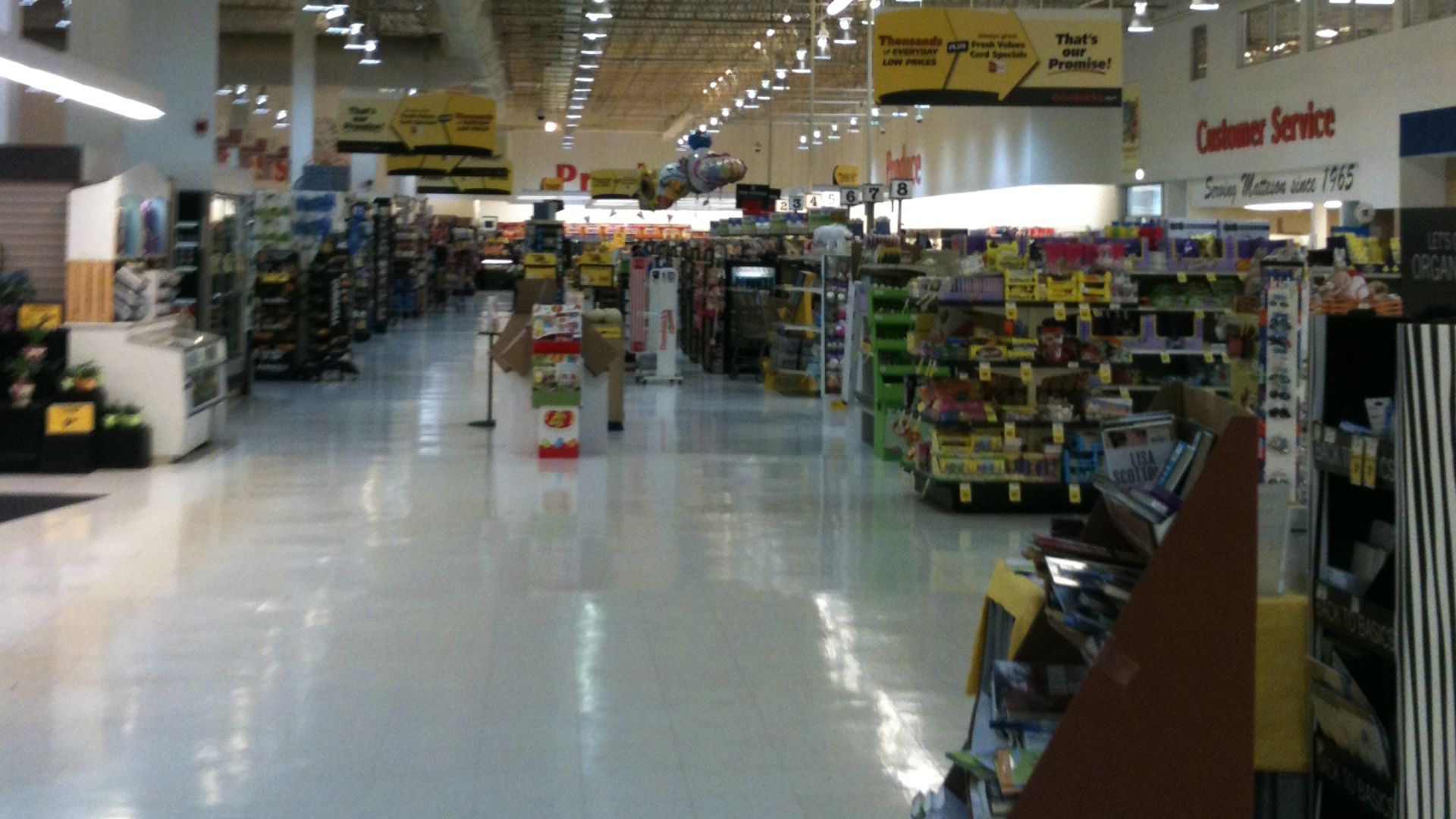View of the Interior of a Dominick's Grocery Store
