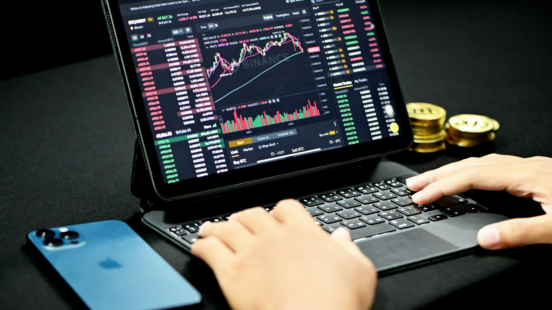 person using black and gray laptop computer