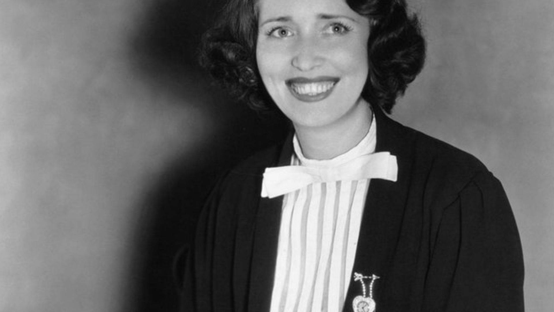 American screenwriter Virginia Van Upp with a typewriter