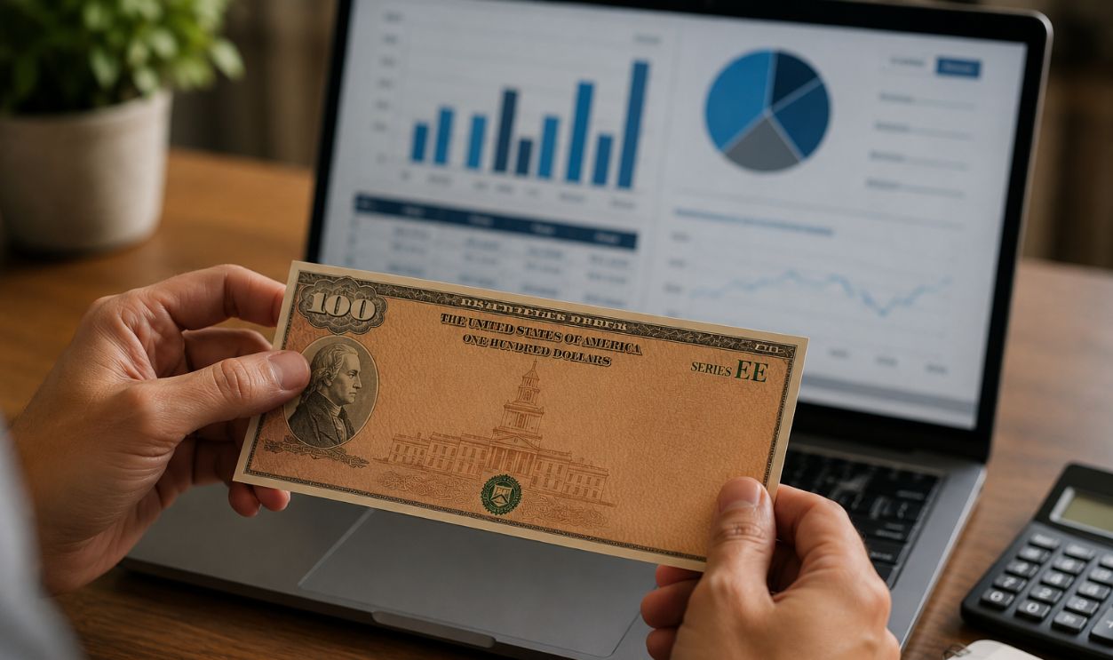 Inspecting a U.S. savings bond