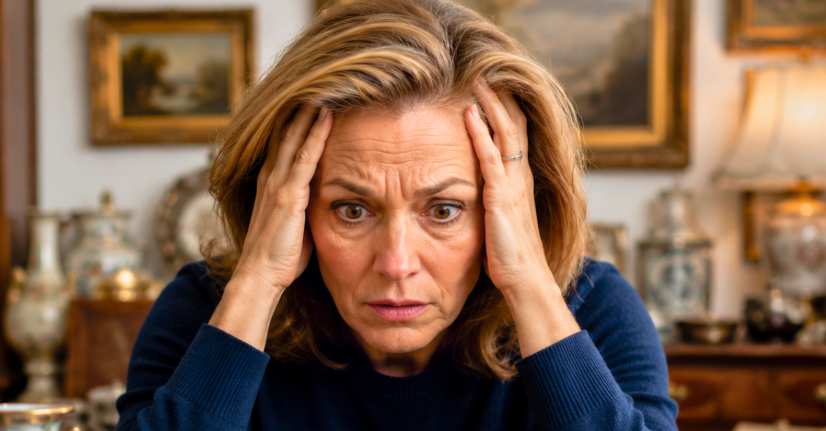 Women overwhelmed by heirlooms