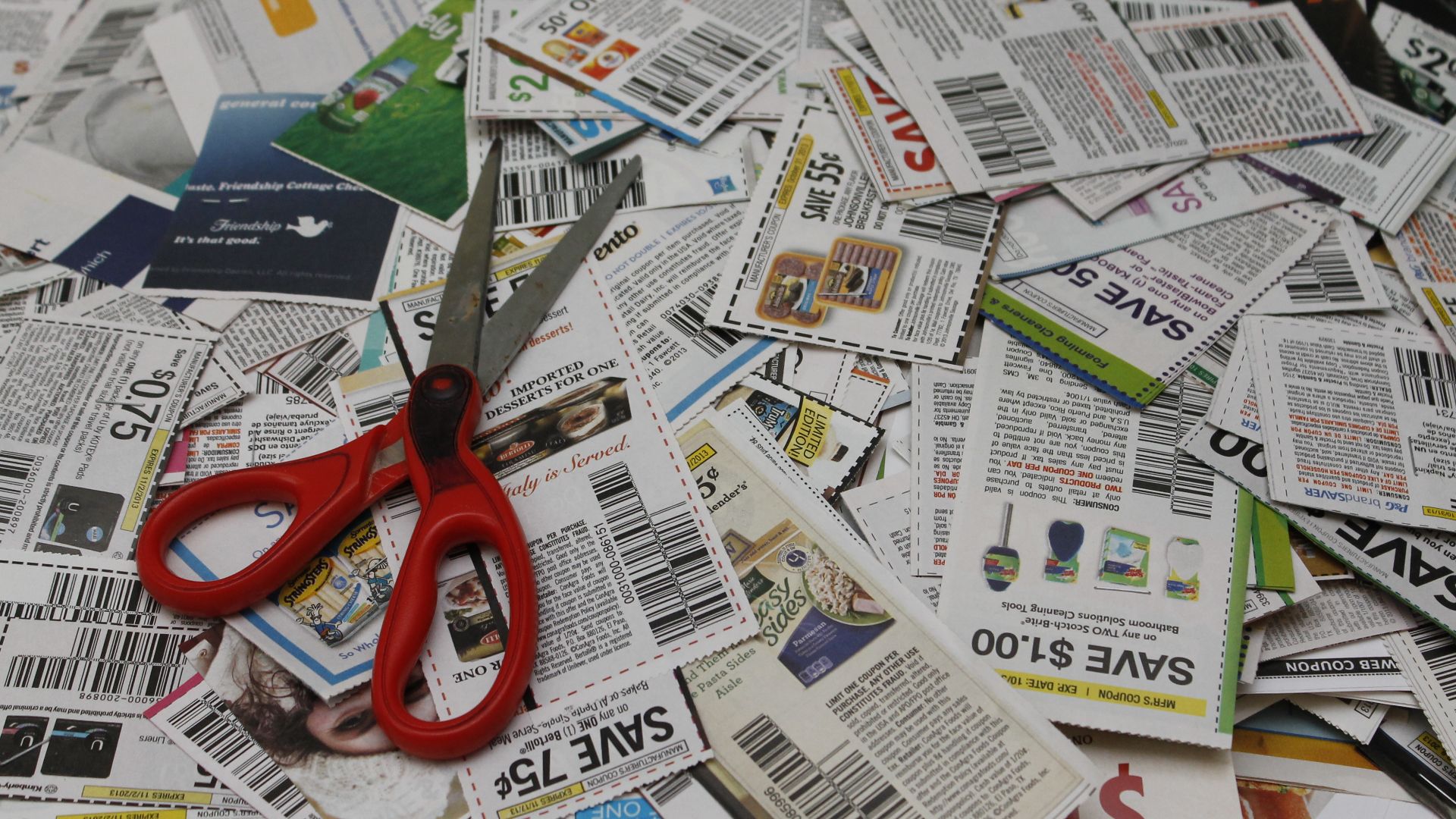 Pile of Coupons. please give credit to OOingle.com
