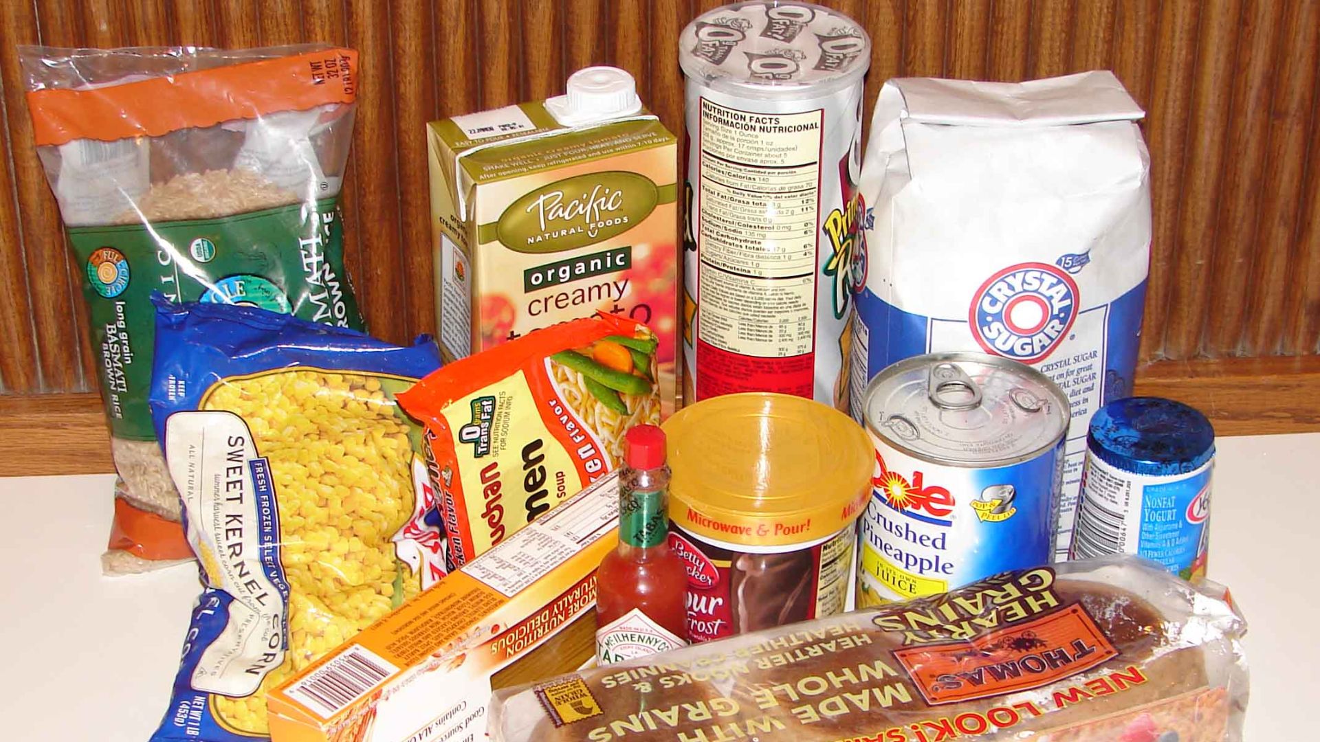 Photo by R L Sheehan of commercially available packages. For Wikipedia.