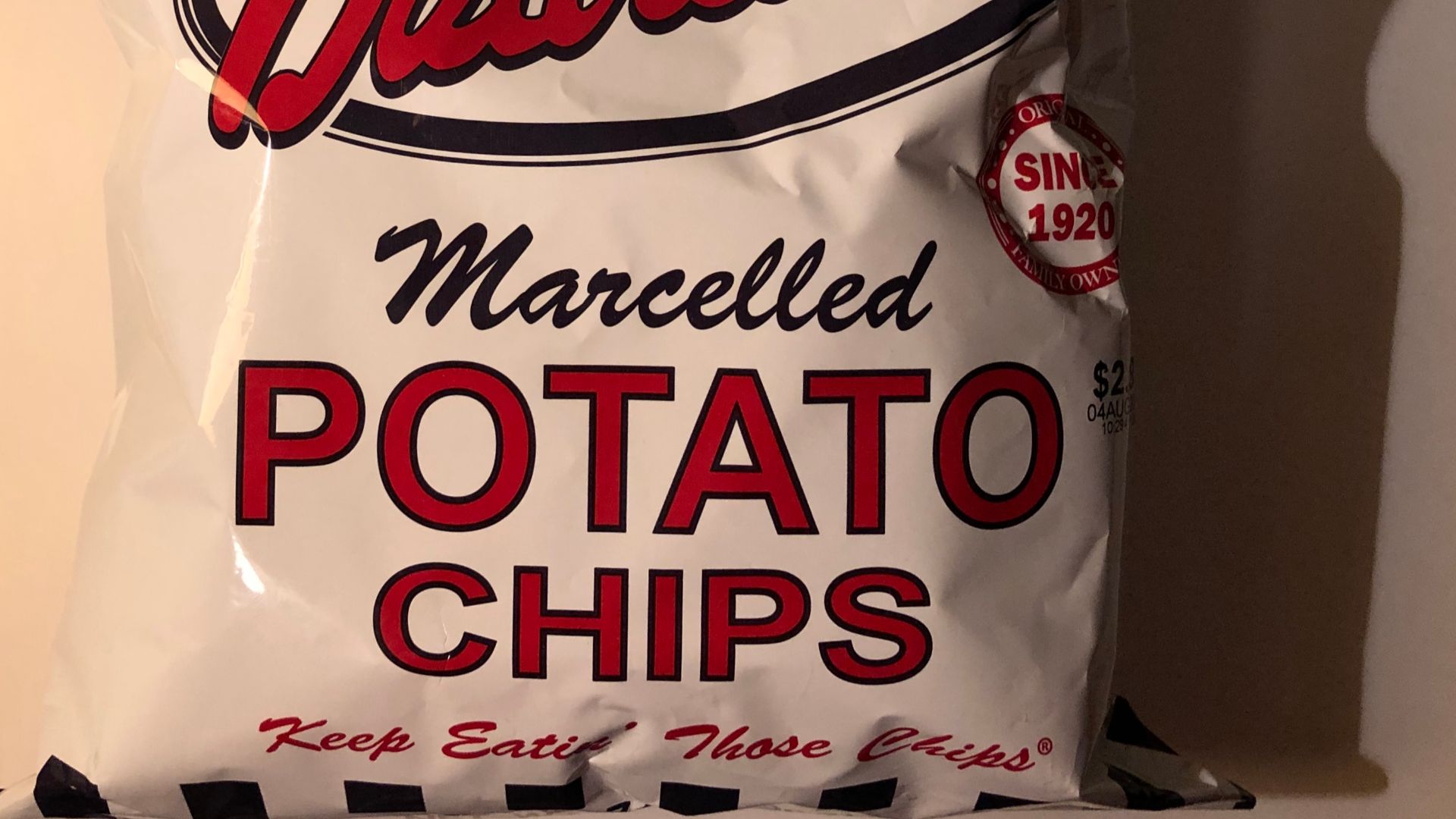 A bag of Ballreich's Marcelled Potato Chips