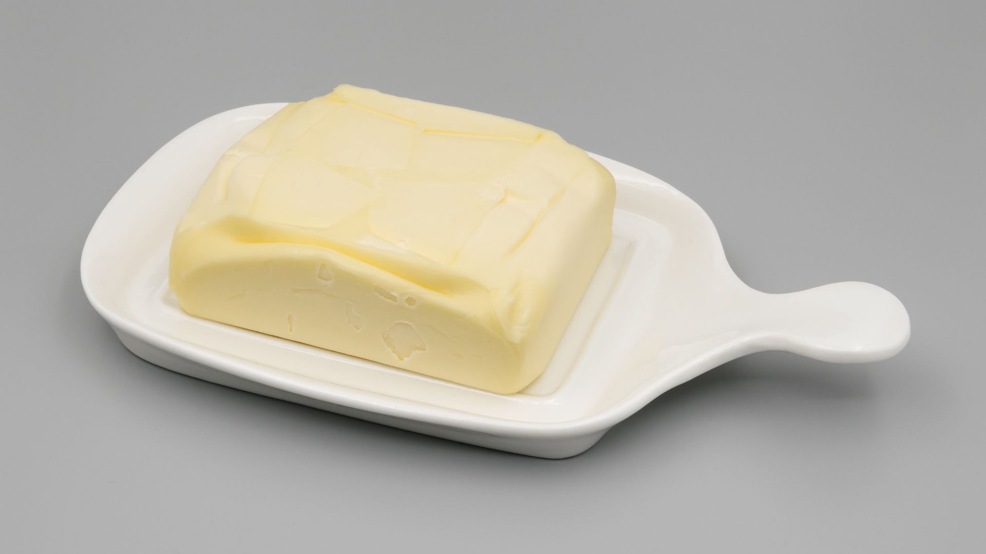 Butter in butter dish