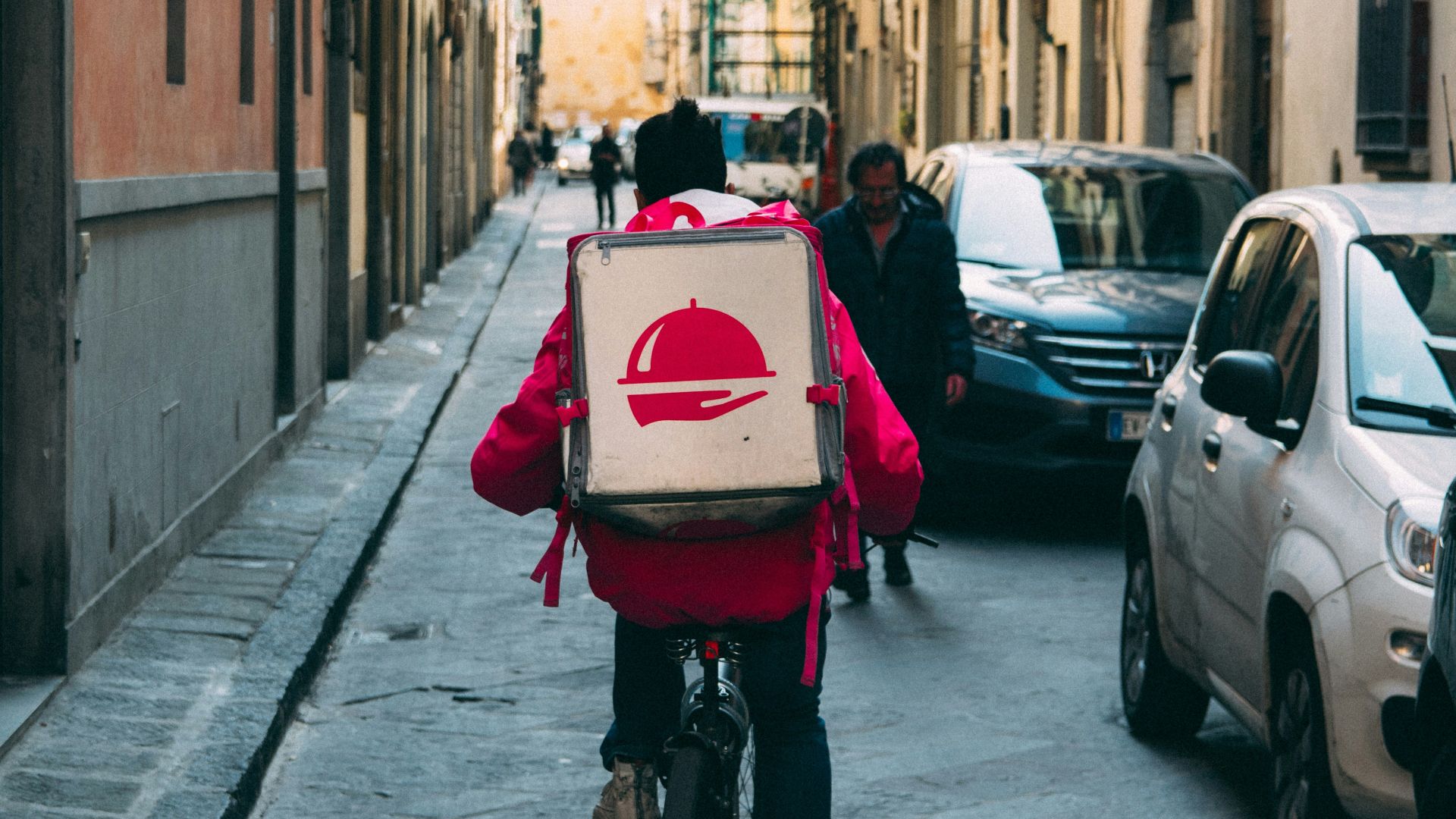 man riding a bicycle