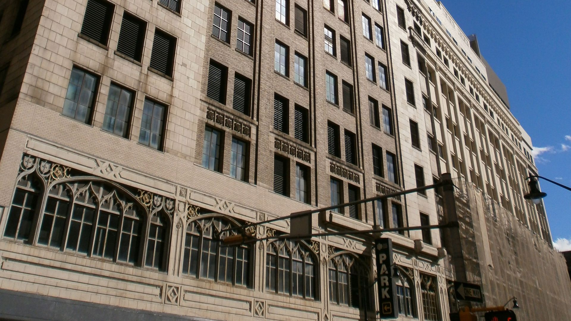 Part of the original Bambergers Department Store in Downtown Newark as seen from Washington Street