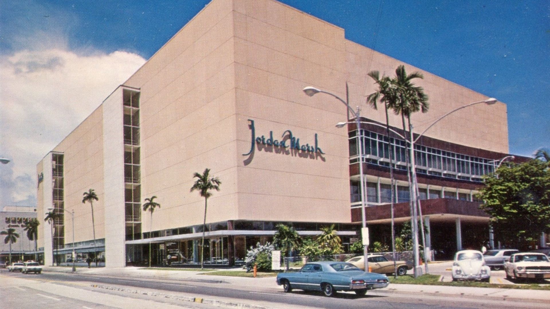 Jordan Marsh Department Store Miami Florida Vintage Postcard