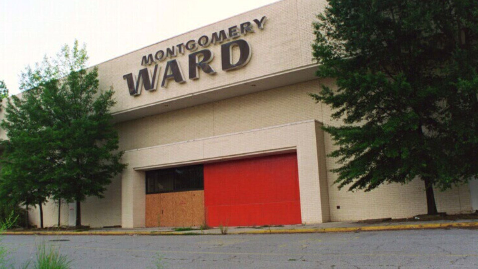 An abandonded Montgomery Ward entrance at the former Regency Mall in Augusta, Georgia.  The Ward department store opened as one of the mall's original anchors in 1978 and closed in 2001 when the company folded.