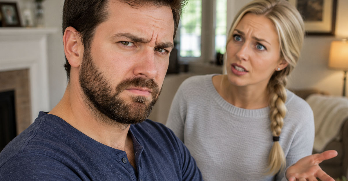 Man and woman in a disagreement