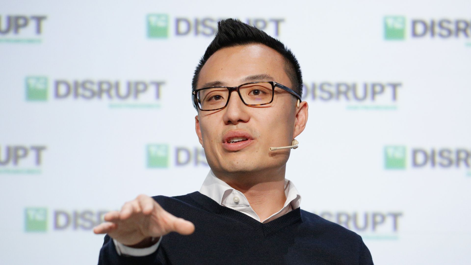 SAN FRANCISCO, CA - SEPTEMBER 05: DoorDash CEO Tony Xu speaks onstage during Day 1 of TechCrunch Disrupt SF 2018 at Moscone Center on September 5, 2018 in San Francisco, California. (Photo by Kimberly White/Getty Images for TechCrunch)