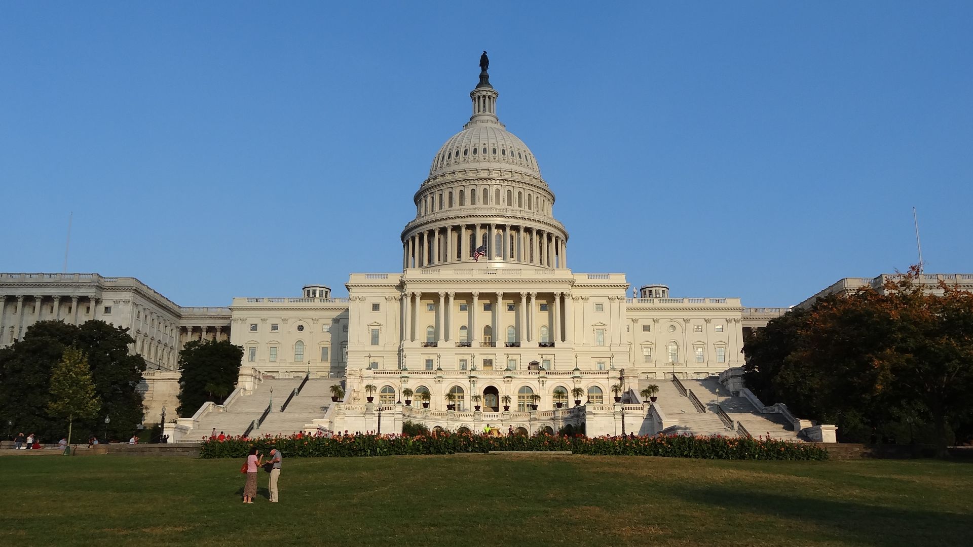 West side of the US Capitol during the US government shutdown of 2013