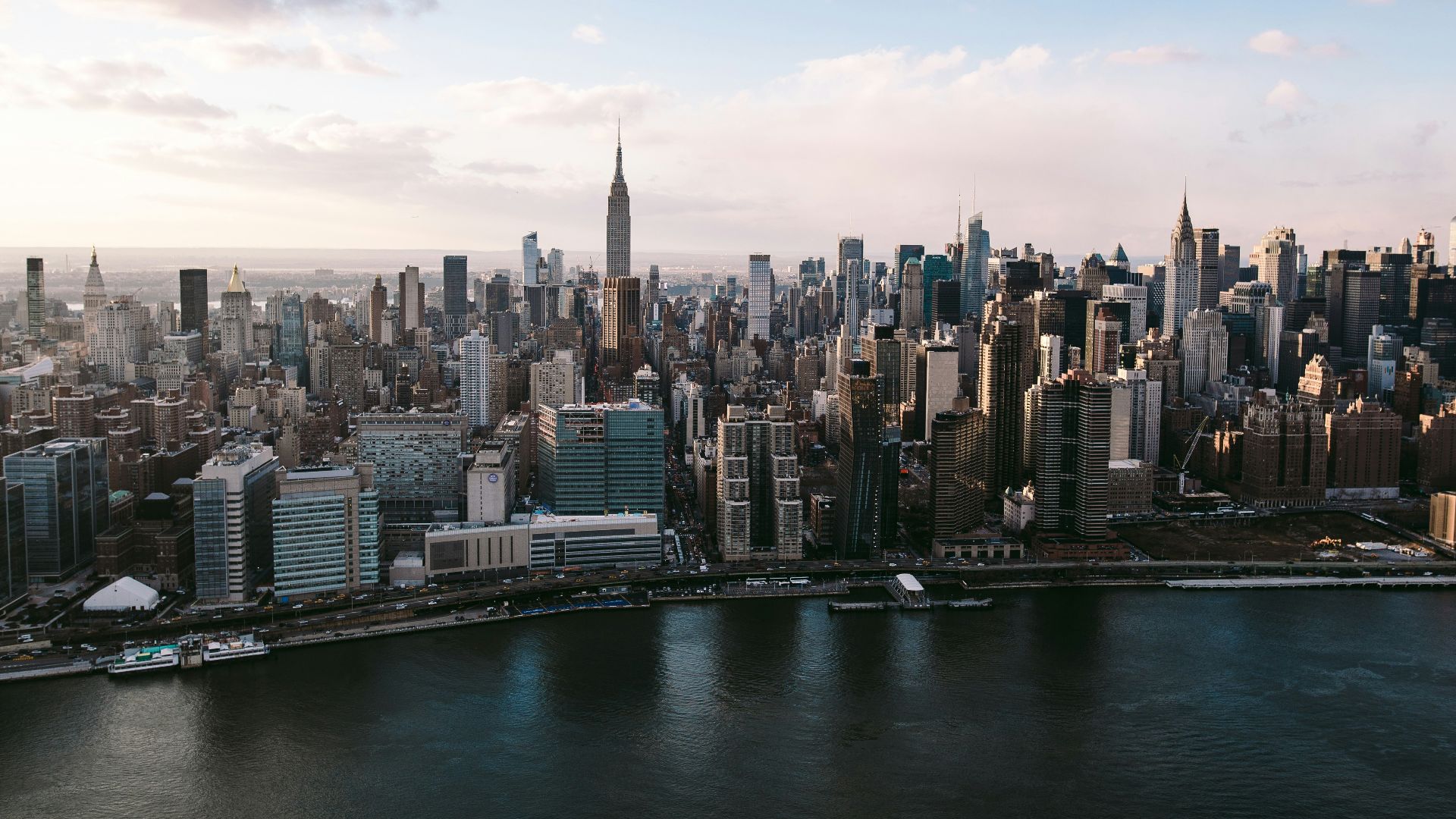 aerial photography of Empire State building