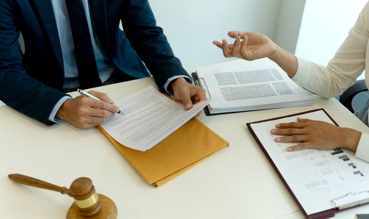 Lawyer is consulting on planning a brainstorming session for legal case and contract work.