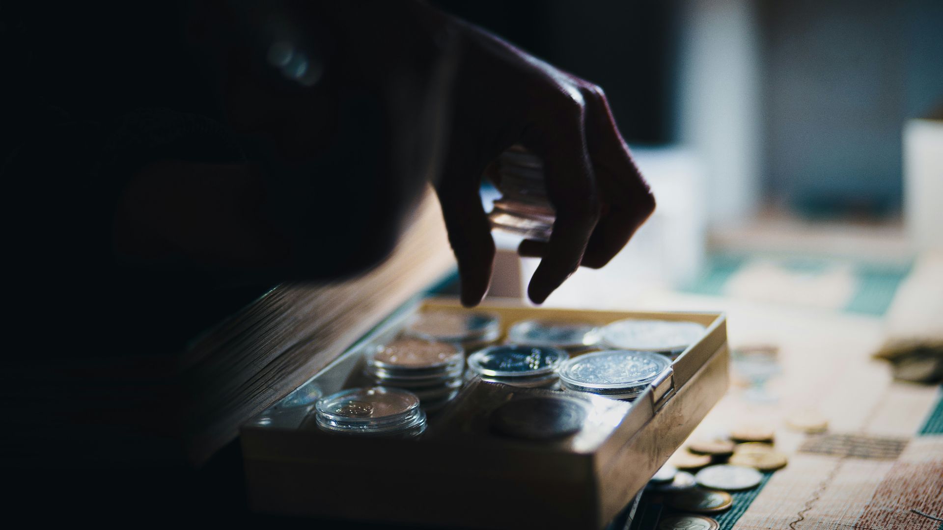a close up of a person playing a board game