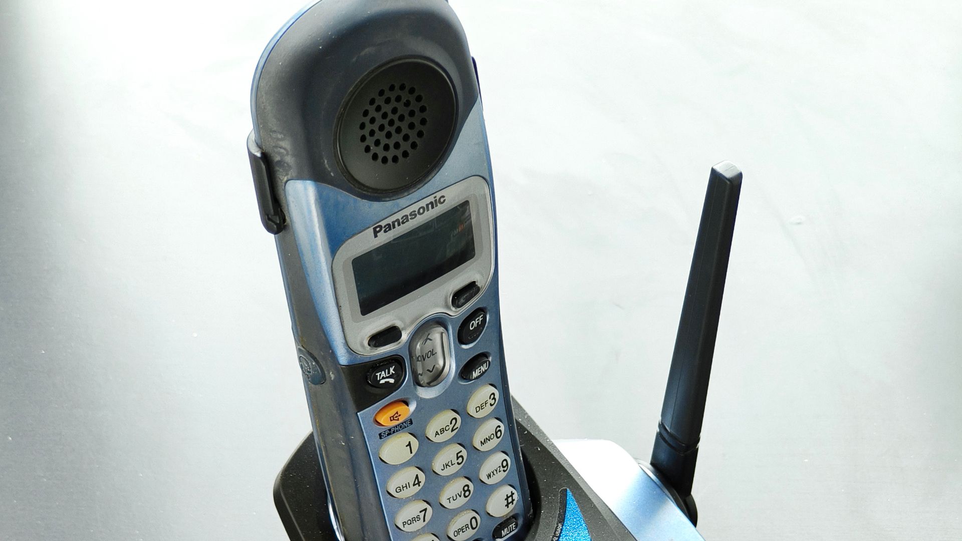 A Panasonic KX-TG2226B 2.4GHz cordless phone with answering machine