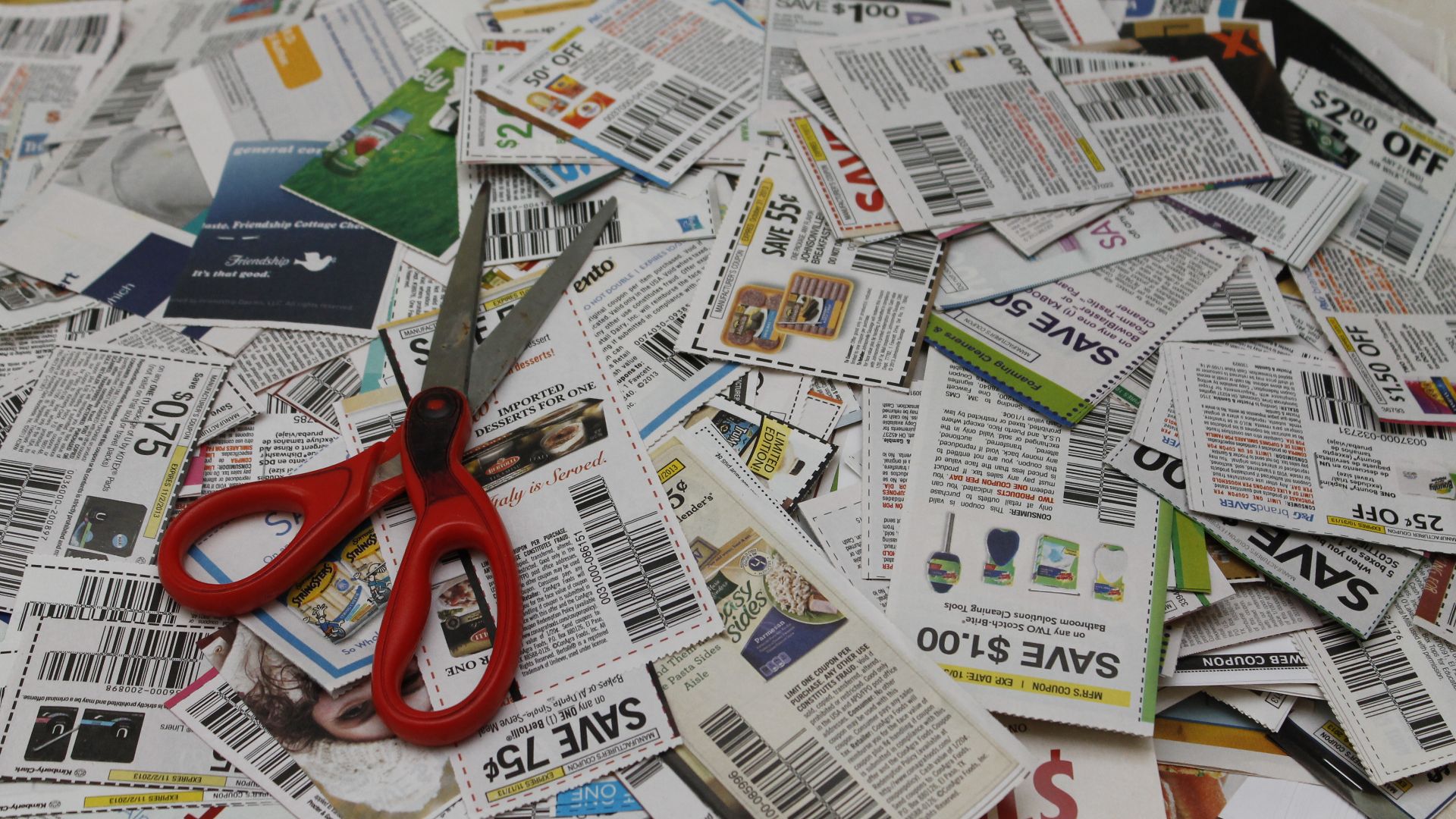 Pile of Coupons. please give credit to OOingle.com