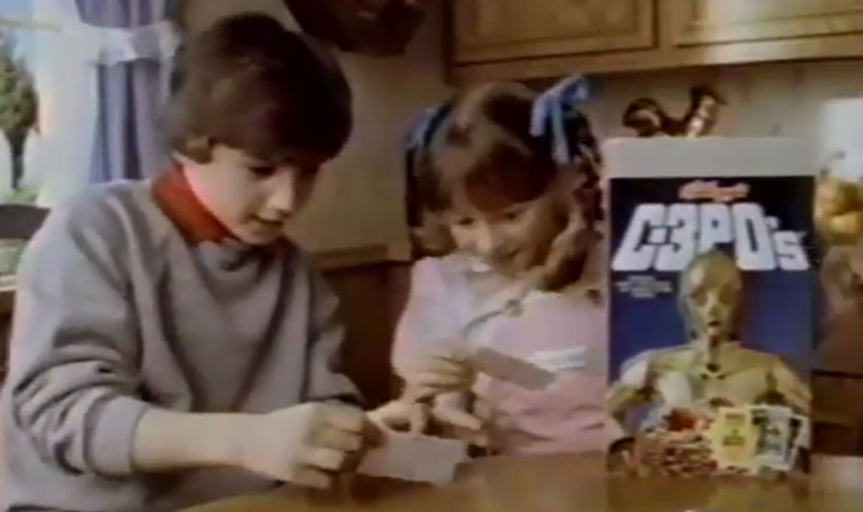Screenshot from C3PO Cereal (1984)