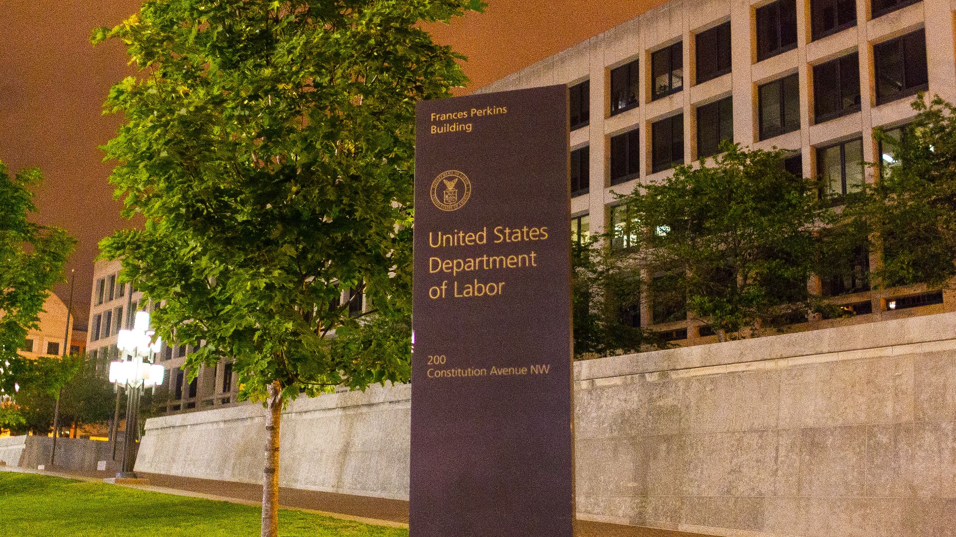 Washington, DC –    Frances Perkins Building
Official Department of Labor Photograph***
Photographs taken by the federal government are generally part of the public domain and may be used, copied and distributed without permission. Unless otherwise noted,