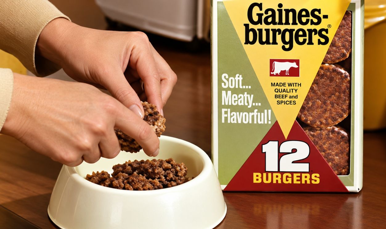 Screenshot from Gaines Burger ad