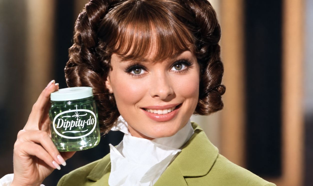 Screenshot from Dippity-Do ad