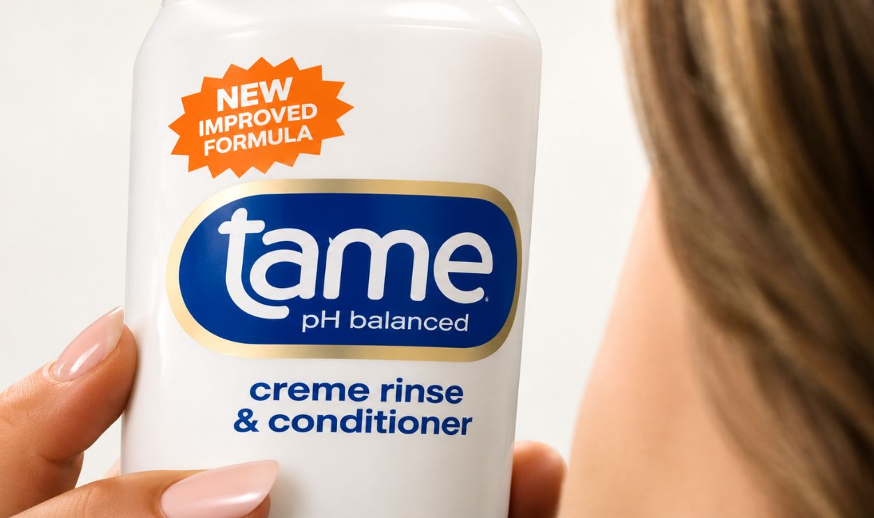 Screenshot from Tame Creme Rinse ad